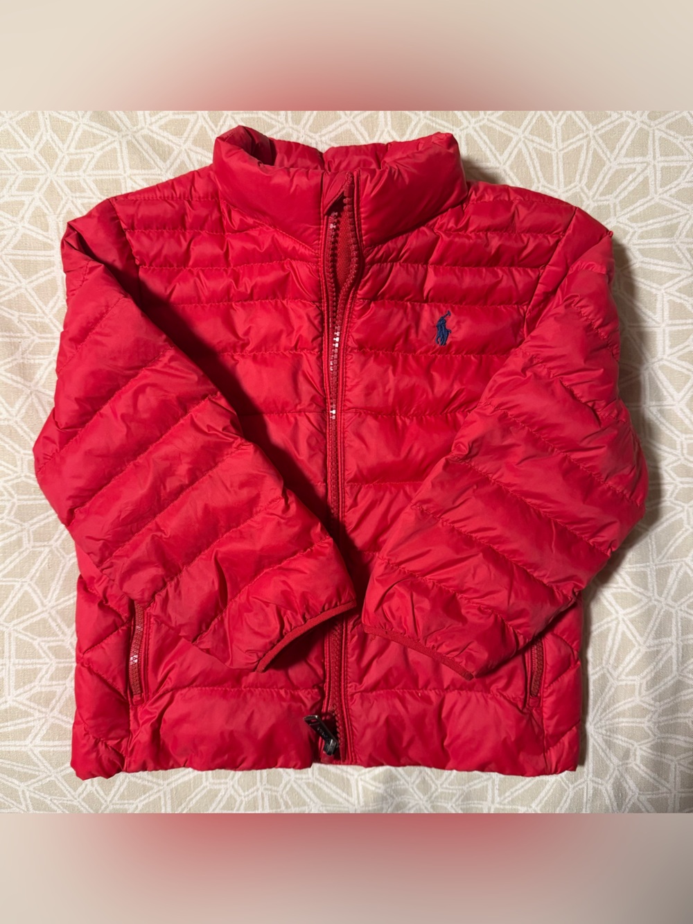 Polo Ralph Lauren Bright Red puffer winter jacket (2T)
